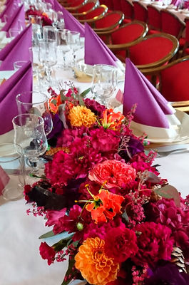 Blomster-borddekorering